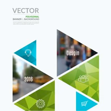 Business vector design elements for graphic layout. Modern abstr Stock Illustration