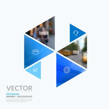 Business vector design elements for graphic layout. Modern abstr 스톡 일러스트