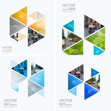 Business vector design elements for graphic layout. Modern abstr Stock Illustration