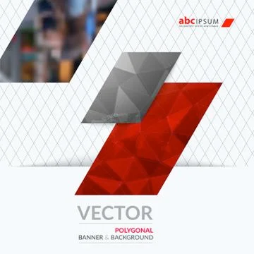 Business vector design elements for graphic layout. Modern abstr Illustrazione stock