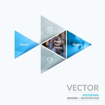 Business vector design elements for graphic layout. Modern abstr Stock Illustration