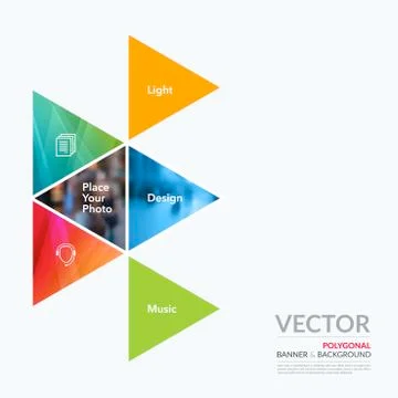 Business vector design elements for graphic layout. Modern abstr Stock Illustration