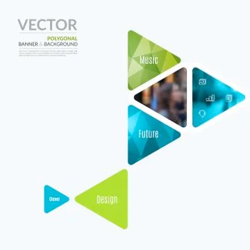 Business vector design elements for graphic layout. Modern abstr Illustrazione stock