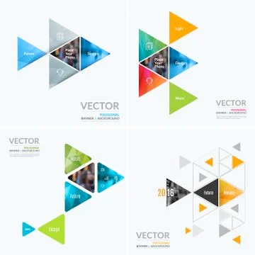 Business vector design elements for graphic layout. Modern abstr Stock Illustration