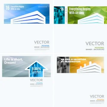 Business vector design elements for graphic layout. Modern abstr Stock Illustration