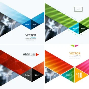Business vector design elements for graphic layout. Modern abstr Illustrazione stock