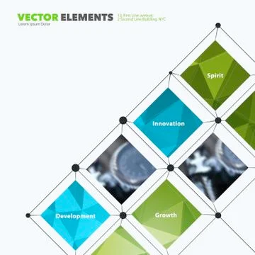 Business vector design elements for graphic layout. Modern abstr イラスト素材
