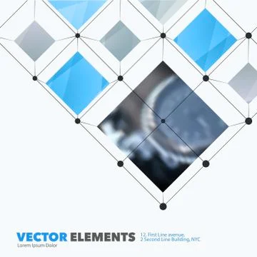 Business vector design elements for graphic layout. Modern abstr Illustrazione stock