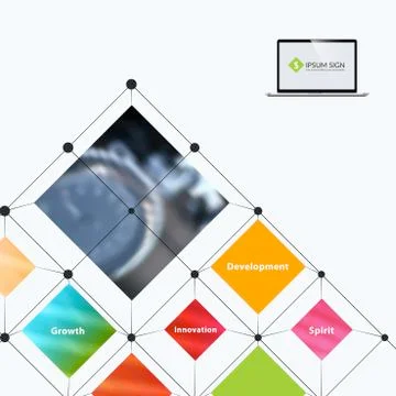 Business vector design elements for graphic layout. Modern abstr 스톡 일러스트