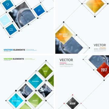 Business vector design elements for graphic layout. Modern abstr Illustrazione stock