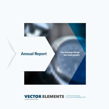 Business vector design elements for graphic layout. Modern abstr Illustrazione stock