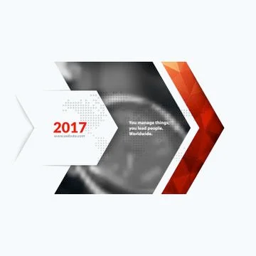 Business vector design elements for graphic layout. Modern abstr Stockillustratie