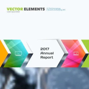 Business vector design elements for graphic layout. Modern abstr Illustrazione stock