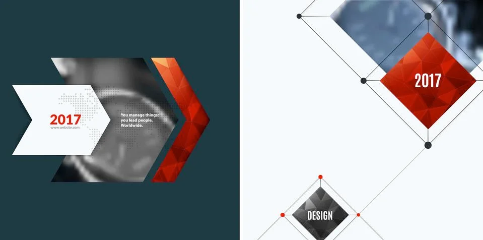 Business vector design elements for graphic layout. Modern abstr Illustrazione stock