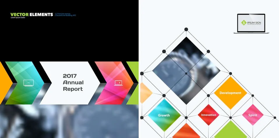 Business vector design elements for graphic layout. Modern abstr イラスト素材