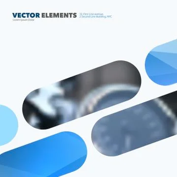 Business vector design elements for graphic layout. Modern abstr Illustrazione stock