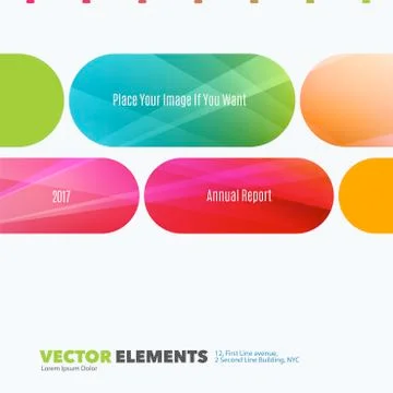 Business vector design elements for graphic layout. Modern abstr Stockillustratie