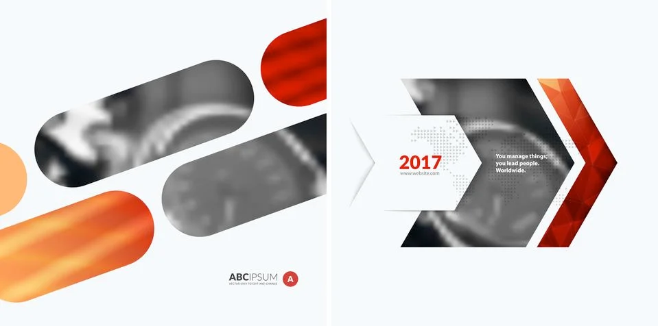 Business vector design elements for graphic layout. Modern abstr Stockillustratie