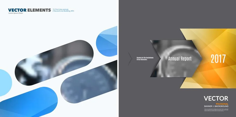 Business vector design elements for graphic layout. Modern abstr Stockillustratie