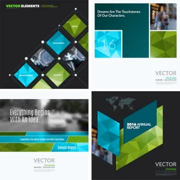 Business vector design elements for graphic layout. Modern abstr Stock Illustration