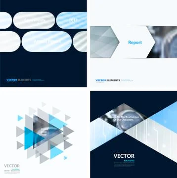 Business vector design elements for graphic layout. Modern abstr Illustrazione stock