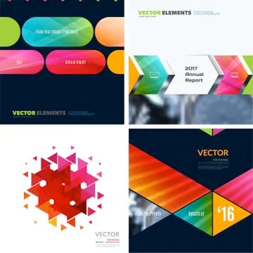 Business vector design elements for graphic layout. Modern abstr Stock Illustration