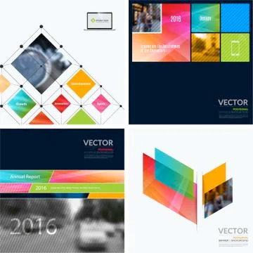 Business vector design elements for graphic layout. Modern abstr Stock Illustration
