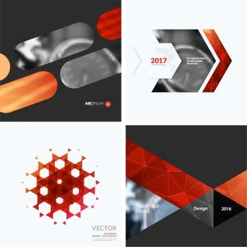 Business vector design elements for graphic layout. Modern abstr Stock Illustration