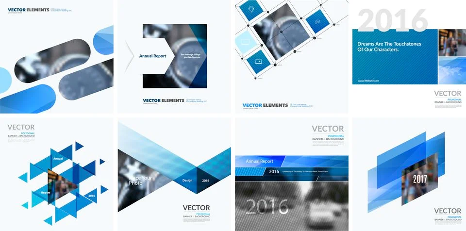Business vector design elements for graphic layout. Modern abstr Stock Illustration