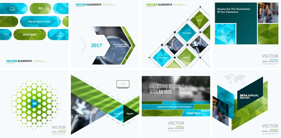 Business vector design elements for graphic layout. Modern abstr Illustrazione stock