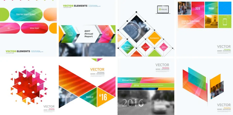 Business vector design elements for graphic layout. Modern abstr Stock Illustration