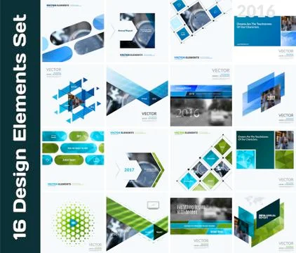 Business vector design elements for graphic layout. Modern abstr Stock Illustration