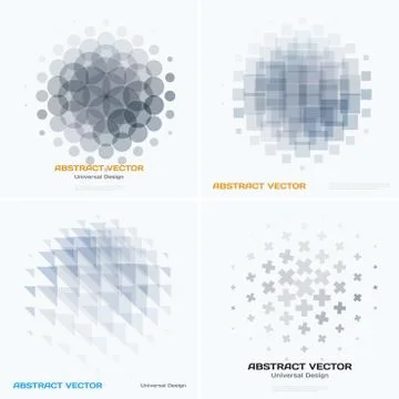 Business vector design elements for graphic layout. Modern abstr Illustrazione stock