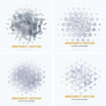 Business vector design elements for graphic layout. Modern abstr Illustrazione stock