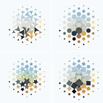 Business vector design elements for graphic layout. Modern abstr Stock Illustration