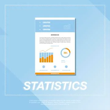 Business vector graphics and statistics. Stock Illustration