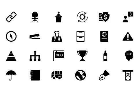 Business Vector Icons Pack Stock Illustration