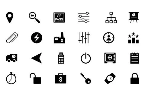 Business Vector Icons Set Stock Illustration