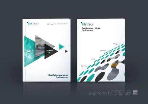 Business vector set. Brochure template layout, cover design annu Stock Illustration