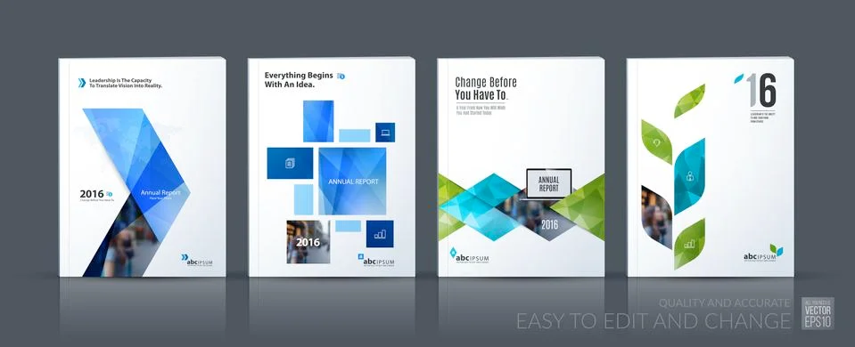 Business vector set. Brochure template layout, cover design annu Stock-Illustration