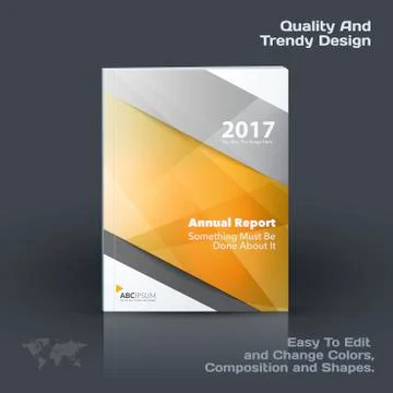 Business vector template, brochure design, abstract annual report, cover modern Stock Illustration
