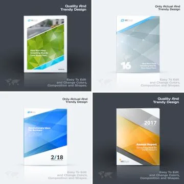 Business vector template, brochure design, abstract annual report, cover modern Stock Illustration