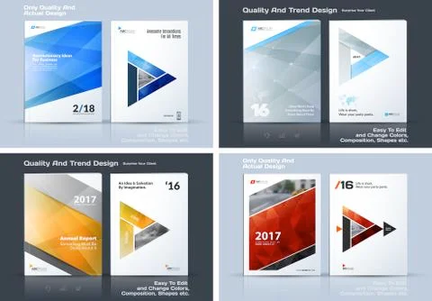 Business vector template, brochure design, abstract annual report, cover modern Stock Illustration