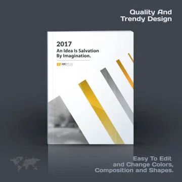 Business vector template, brochure design, abstract annual report, cover modern Stock Illustration