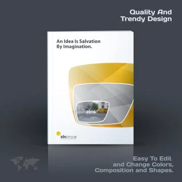 Business vector template, brochure design, abstract annual report, cover modern Stock Illustration