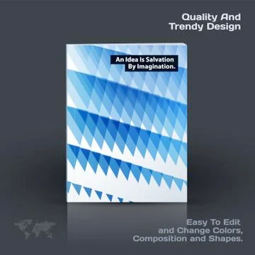 Business vector template, brochure design, abstract annual report, Stock Illustration