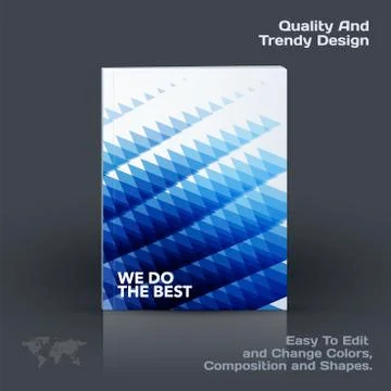 Business vector template, brochure design, abstract annual report, Stock-Illustration