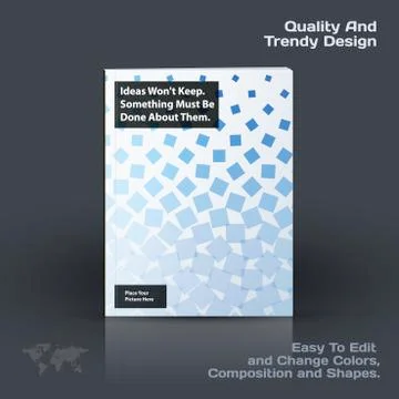 Business vector template, brochure design, abstract annual report Stock Illustration