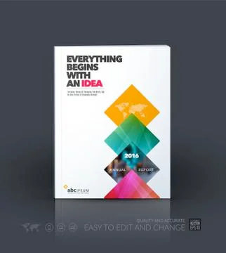 Business vector template. Brochure layout, cover modern design a Illustrazione stock