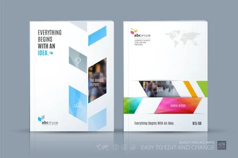 Business vector template. Brochure layout, cover modern design a Stock Illustration